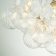 preview thumbnail 20 of 29, 13/ 19-Light Modern Glam Large Sputnik Cluster Glass Globe Bubble Chandelier with Swirled Glass Bubble Globe (Bulb Not Included)