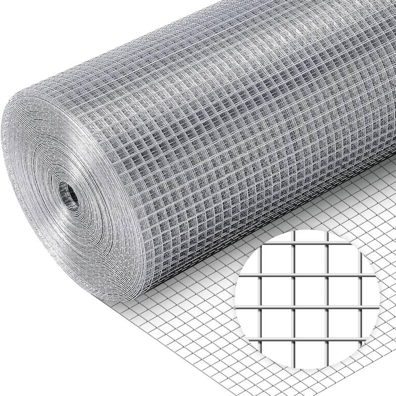 Art3d 1/2 Inch 48in X 100ft 19 Gauge Square Hardware Cloth - 48in x 100ft - 48in x 100ft
