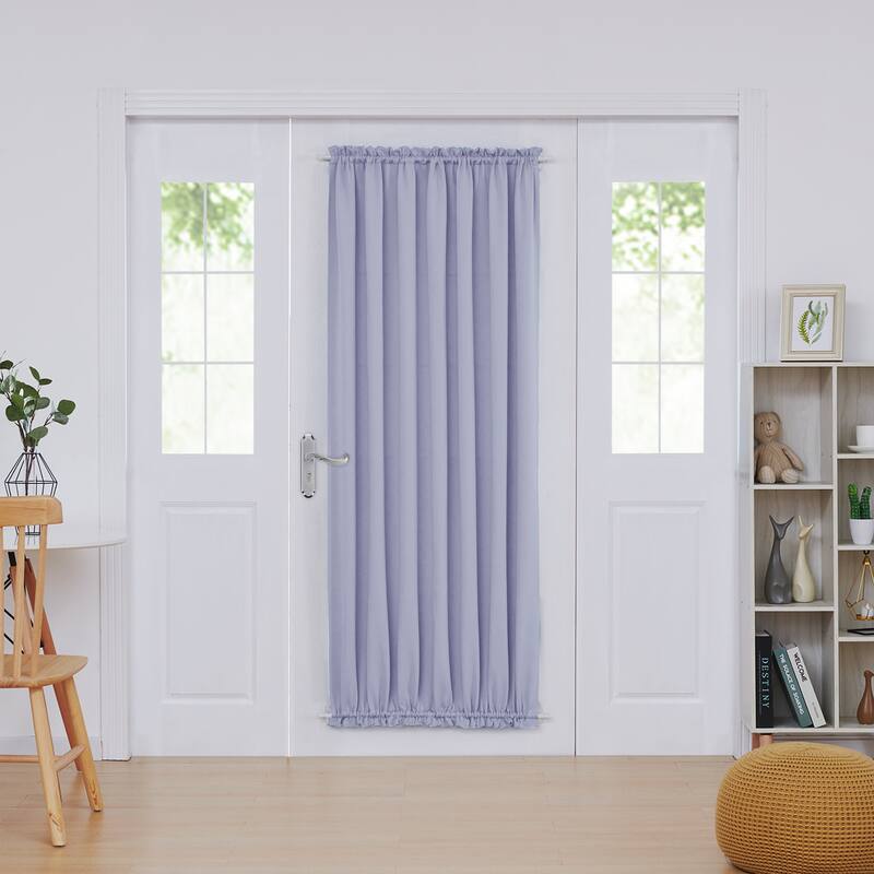 Deconovo French Door Curtain with Rod Pocket and Tieback 1 Panel - W54 x L72 - Light Purple