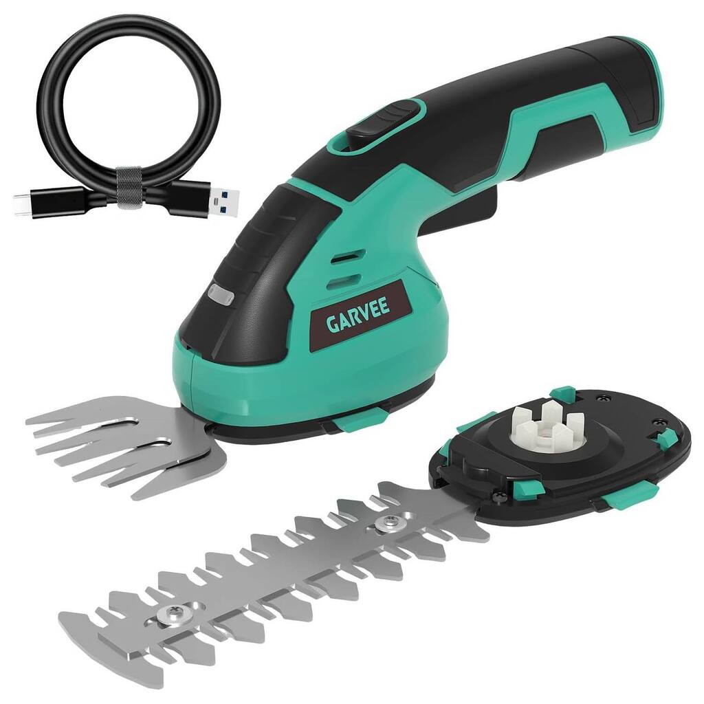 2 in 1 Electric Handheld Cordless Grass Trimmer Hedge Shears/ Grass Cutter