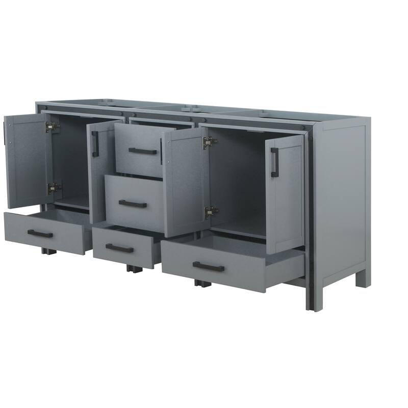 Lexora Ziva 72 inch Double Bathroom Vanity Only