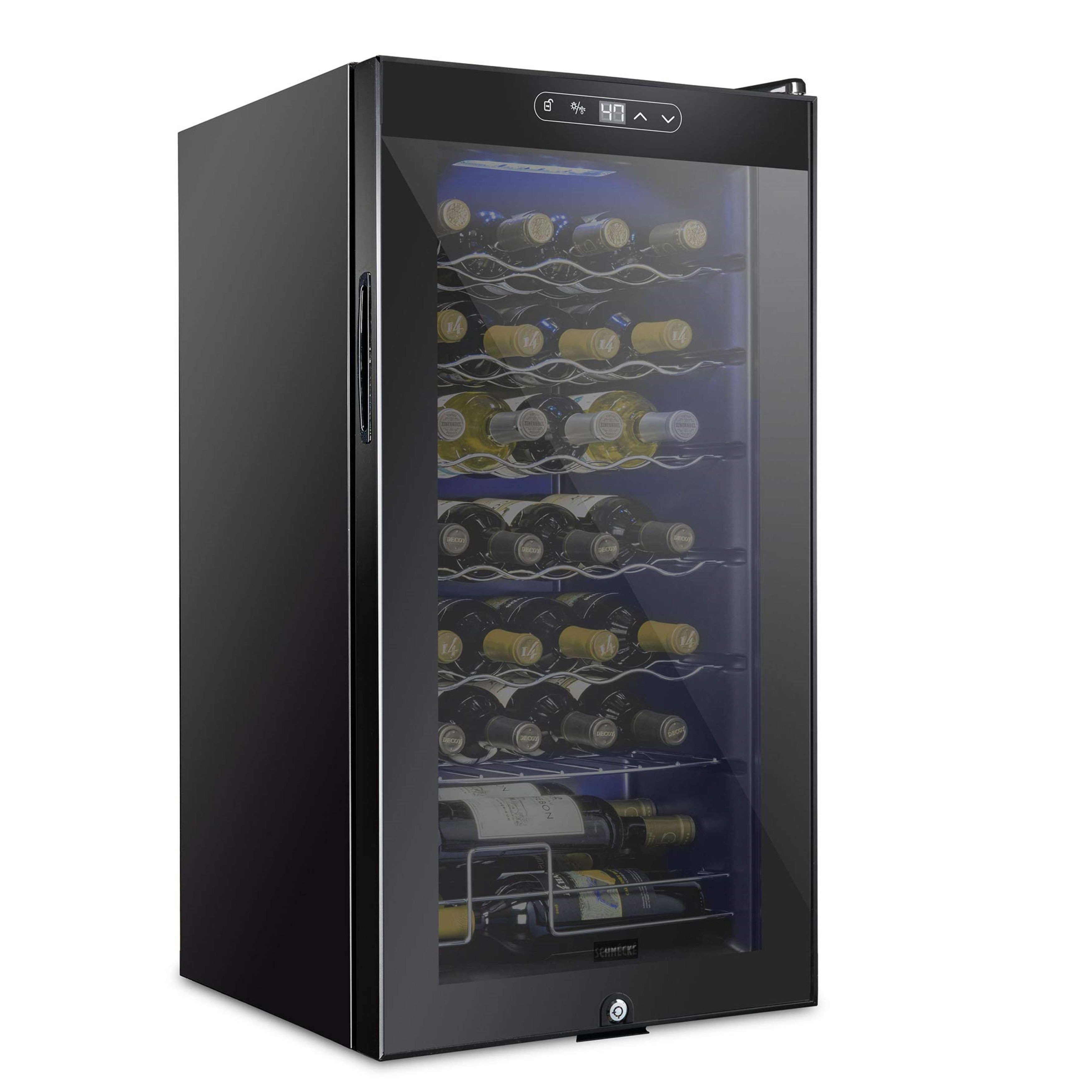 Schmecke Thermoelectric 10-Bottle Free Standing Wine Cooler - Stainless Steel