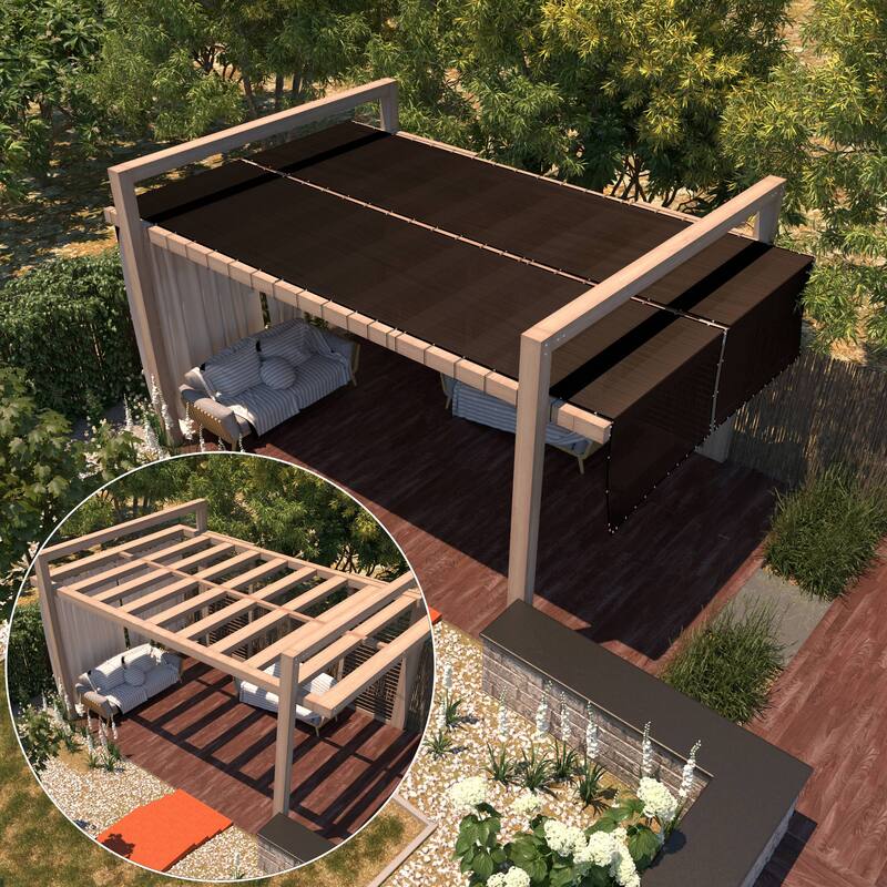 ColourTreeUSA 25 ft. Length Fence Privacy Screen Windscreen Cover Fabric Shade Tarp Netting Mesh Cloth Commercial Grade 170 GSM