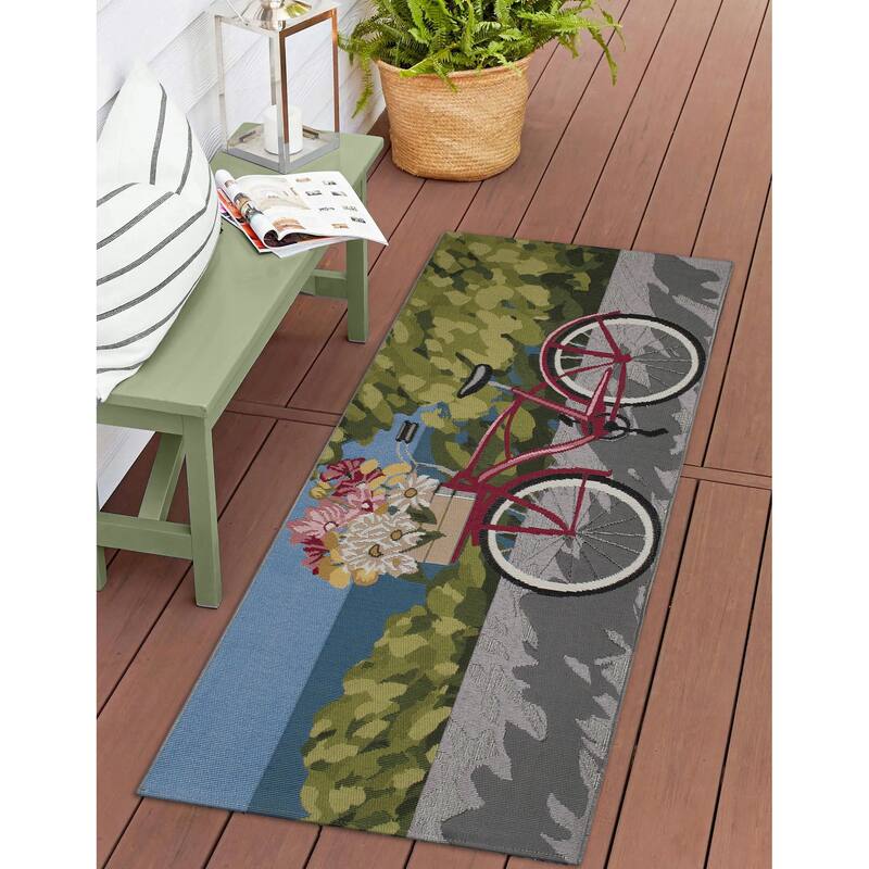 Liora Manne Esencia Summer Ride Indoor/Outdoor Mat - 1'11" x 4'11"