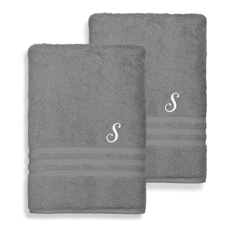 Authentic Hotel and Spa 100% Turkish Cotton 2PC Denzi Bath Towel Set - S