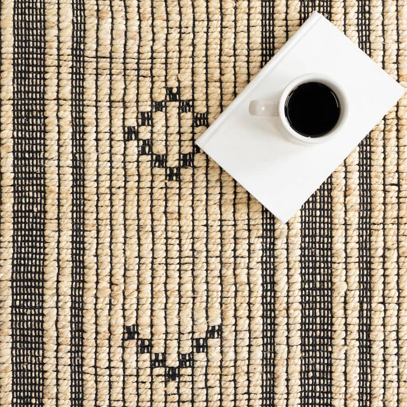 Nuloom Aubriella Striped Jute Area Rug