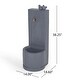 preview thumbnail 2 of 8, Fredell Outdoor Outdoor Single Spout Bird Fountain by Christopher Knight Home
