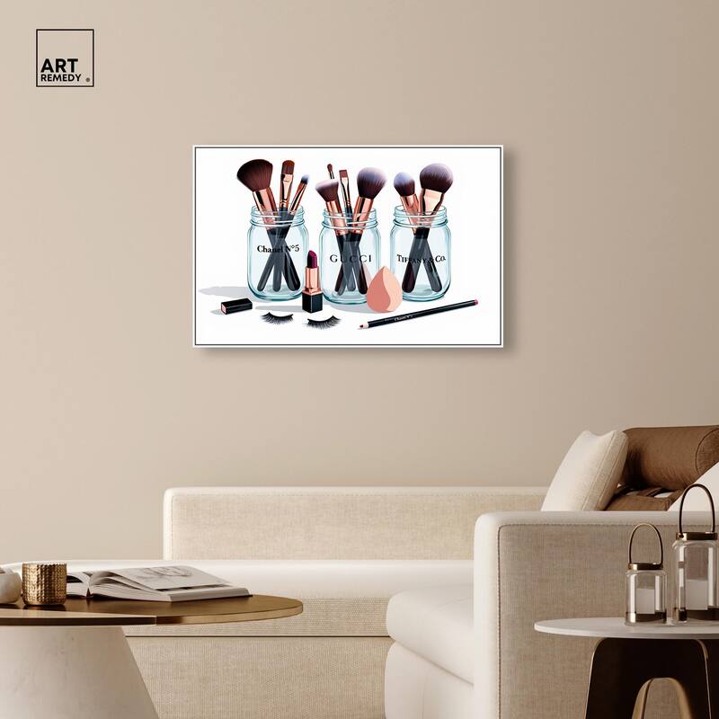 Glamour Glassware Canvas by Art Remedy