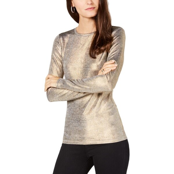 michael kors metallic top