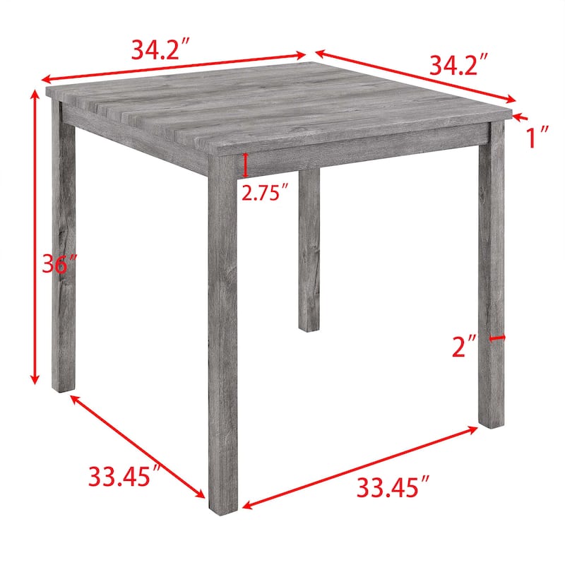 Dining Table, Bar Table and Chairs Set, 5 Piece Dining Table Set, Industrial Breakfast Table Set