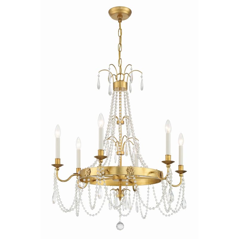 Crystorama Lighting Group MAI-18606 Maizey 6 Light 28" Wide Crystal