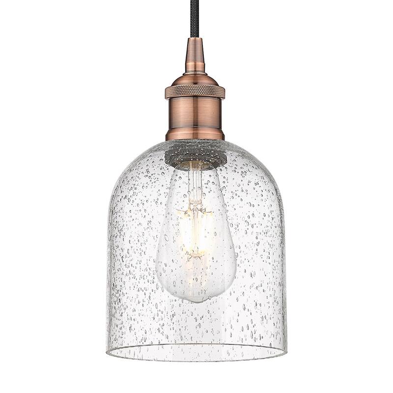 Innovations Lighting 616-1P 10 6 Bella Pendant Bella 6" Wide Cord-Hung - Antique Copper / Seedy