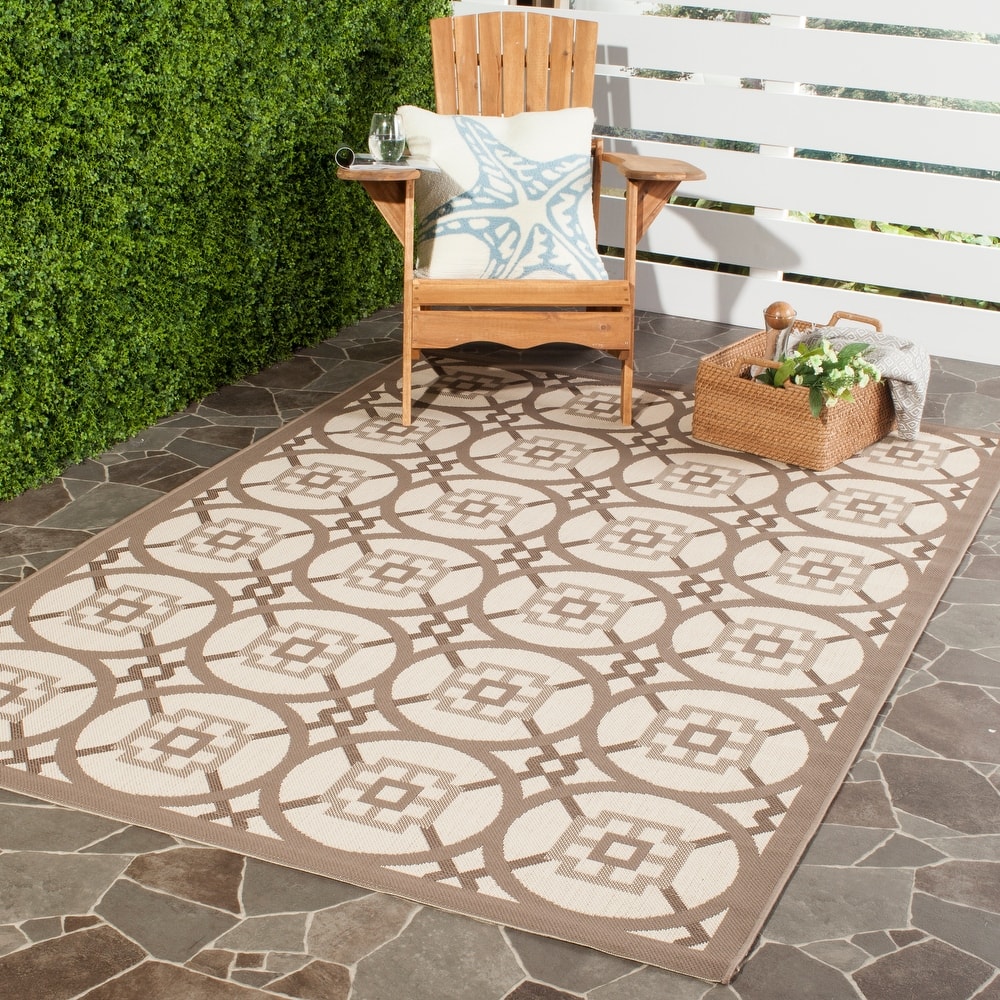 SAFAVIEH Courtyard Gaye Indoor/ Outdoor Waterproof Patio Backyard Rug