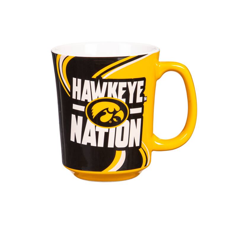 University of Iowa, 14 oz Ceramic Coffee Mug w/ Gift Box