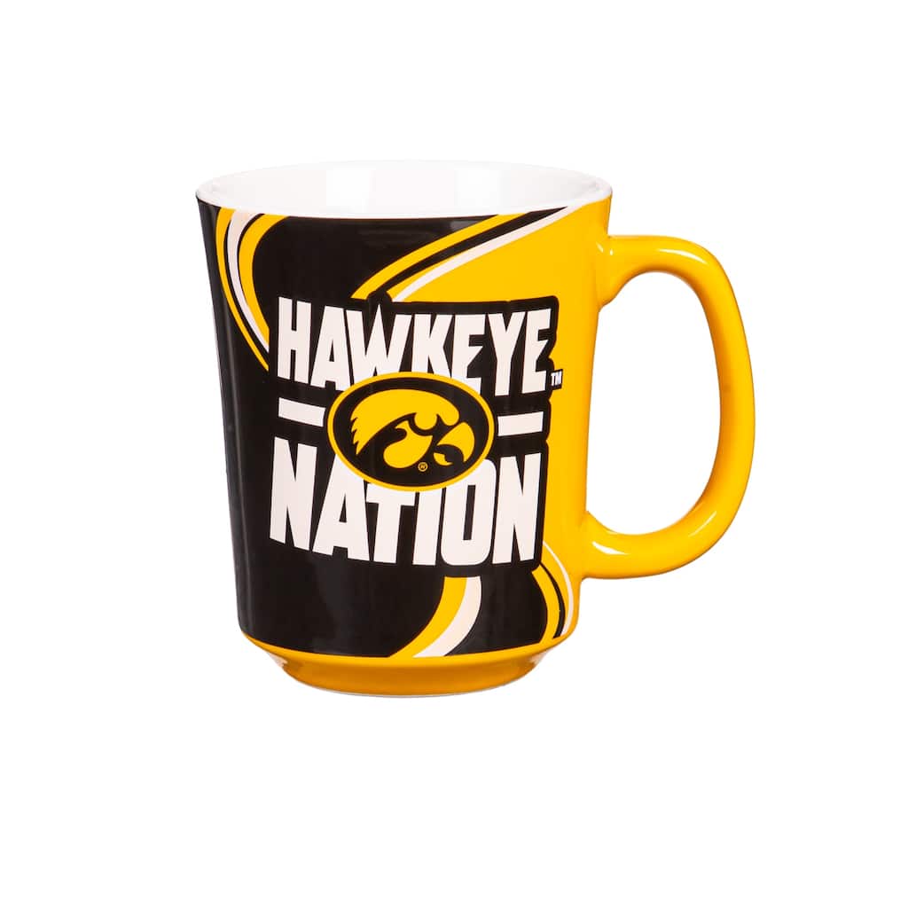 University of Iowa, 14 oz Ceramic Coffee Mug w/ Gift Box