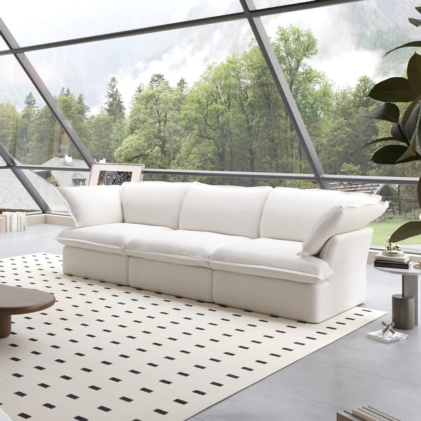 Modern Modular Sectional Sofa for Living Room 3 Seat, Comfy Convertible Sectional Sofas Couches