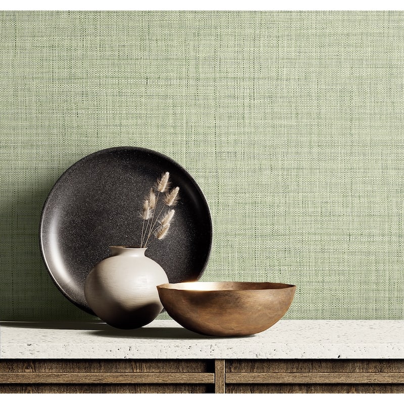 Seabrook Designs Harvest Twine Embossed Vinyl Unpasted Wallpaper