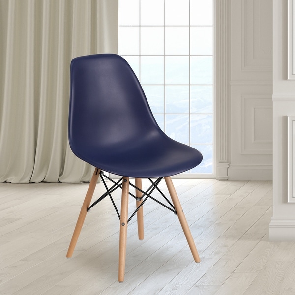 Plastic Chair with Wooden Legs - Bed Bath & Beyond - 18063040