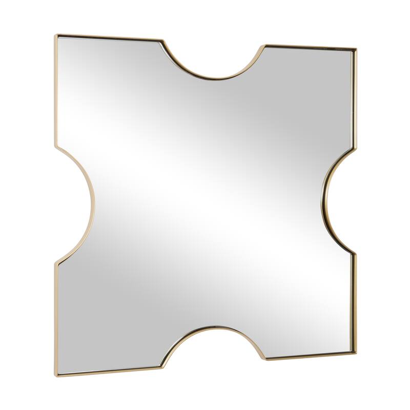 Varaluz Extra 30-inch Black X-Frame Mirror