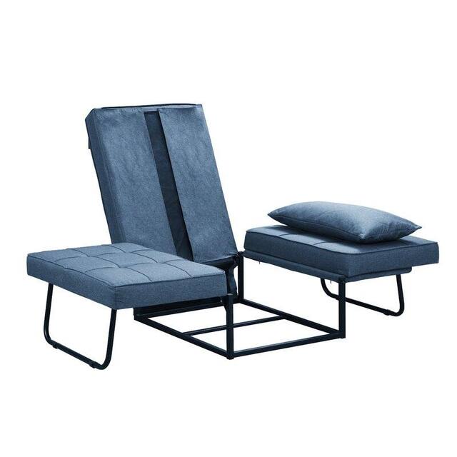 Zenova 4-1 Adjustable Sofa Bed Folding Convertible Chair Sofa Sleeper Ottoman Sofa Seat