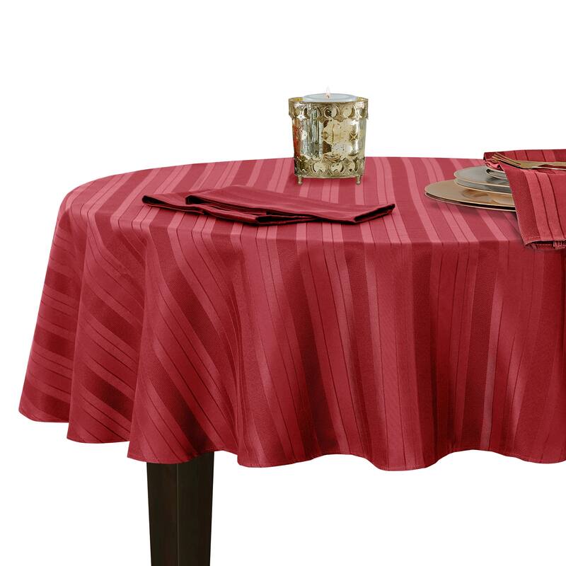 Denley Stripe Jacquard Fabric Tablecloth
