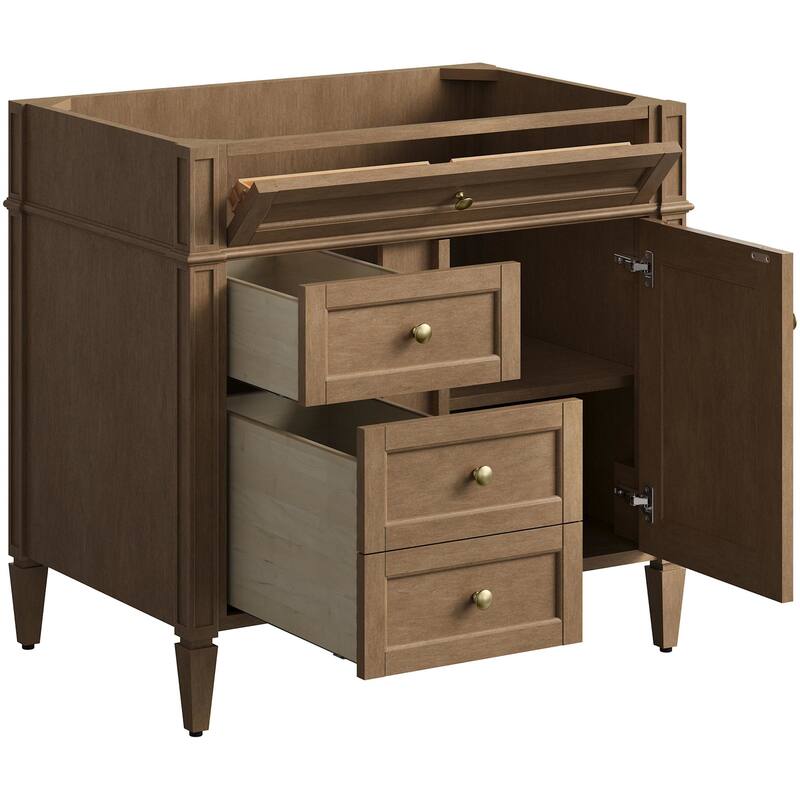 James Martin Vanities 655-V36-3PBL Brittany 36" Free Standing Single