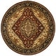 preview thumbnail 5 of 33, SAFAVIEH Handmade Classic Ethie Traditional Oriental Wool Rug 8' Round - Multi/Red - Round