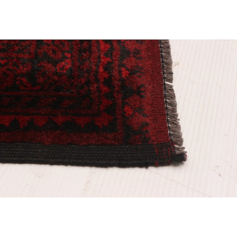 ECARPETGALLERY Hand-knotted Teimani Red Wool Rug - 6'8 x 9'4
