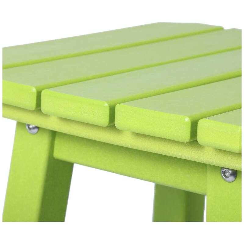 Laguna Hdpe All Weather Outdoor Patio 24" Square Counter Stool (Set Of 3)