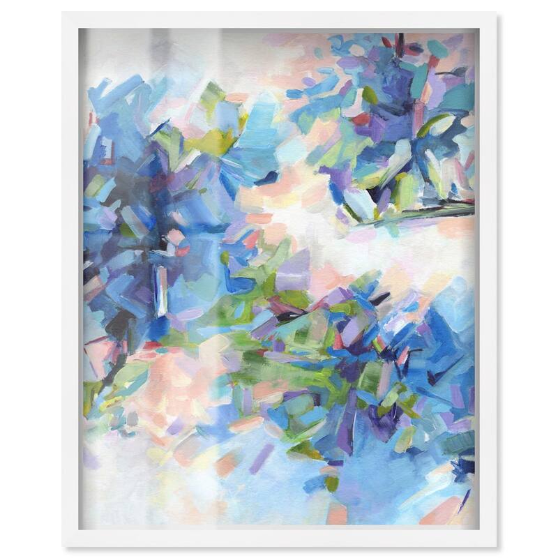 Blue Botanicals Shadowbox by Art Remedy - White - 20" x 24"