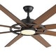 preview thumbnail 17 of 19, 72" Large Ceiling Fan with 3CCT Dimmable LED Light and Remote(8 Reversible Blades）