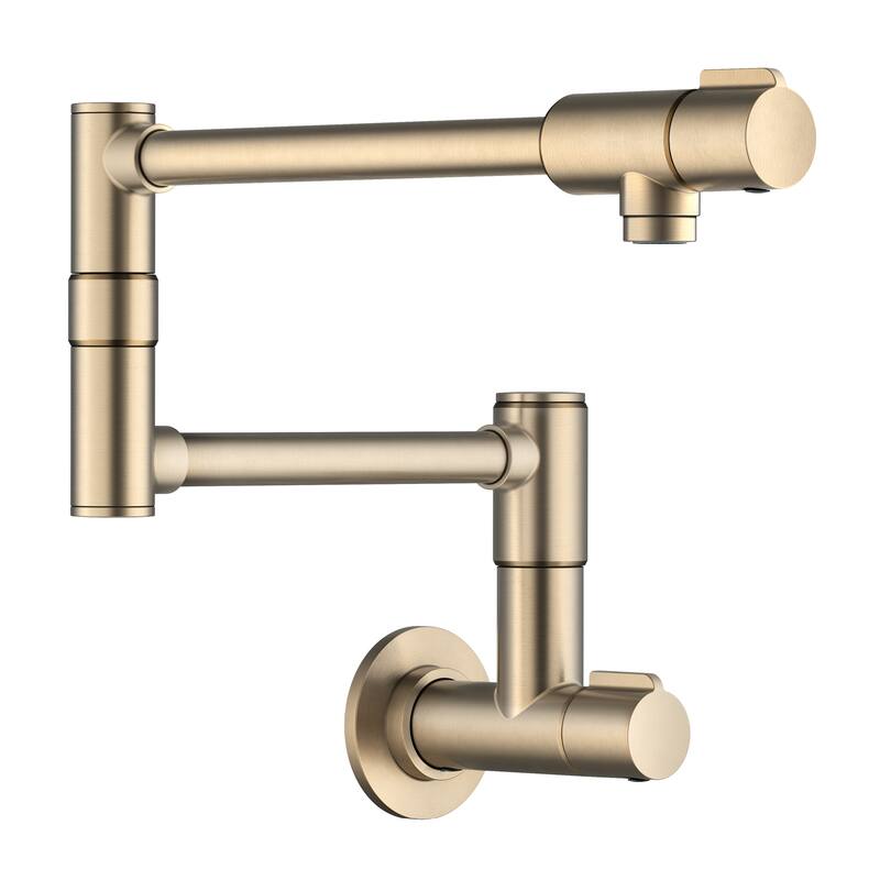 KRAUS Bolden 2 Handle Wall Mount Pot Filler Faucet w/ Retractable Arm