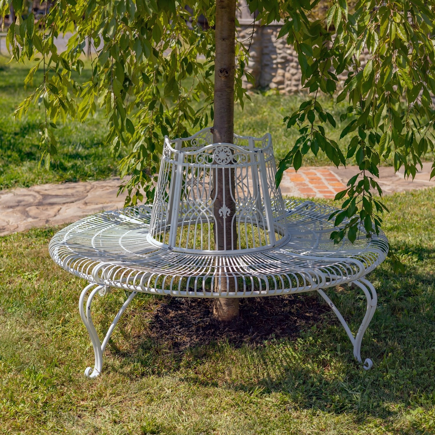 Tree Bench Iron Bench For Plants Curved Bench Tree Of Life Garden