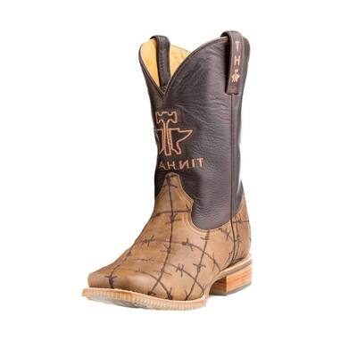 Tin Haul Western Boots Mens Bob Wire Obvious Brown 14-020-0007-0081 BR