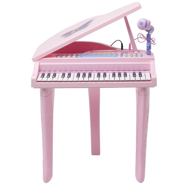 toy grand piano with microphone