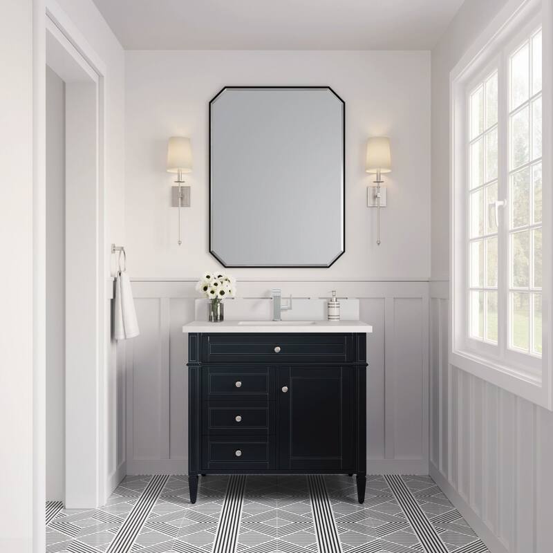 James Martin Vanities 650-V36-1WZ Brittany 36" Single Basin Poplar