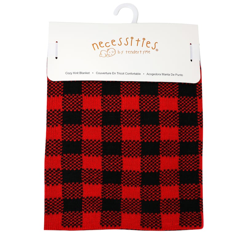 Baby Knit Plaid Blanket