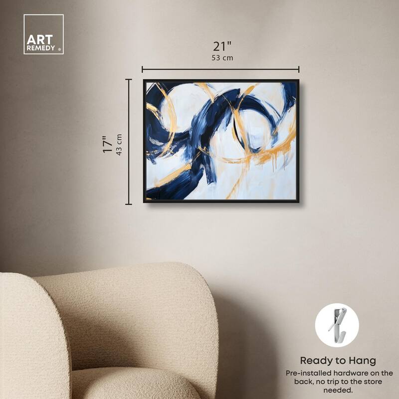 Bold Whirl II Canvas by Art Remedy
