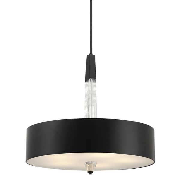 slide 2 of 11, Kovacs P1285-L Drifting Droplets 6 Light 28" Wide LED Crystal Pendant Coal