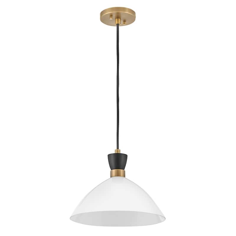 Lark 83257-CO Simon 13" Wide Pendant with Cased Opal Shade