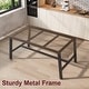 preview thumbnail 5 of 4, Industrial Dining Table for 6~8 People, 78.7" Long Rectangle Dining Table