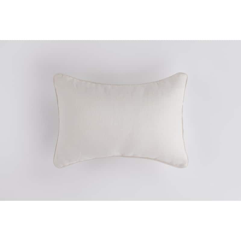 Katalene Linen 12 x 16 Inch Lumbar Pillow - Ivory