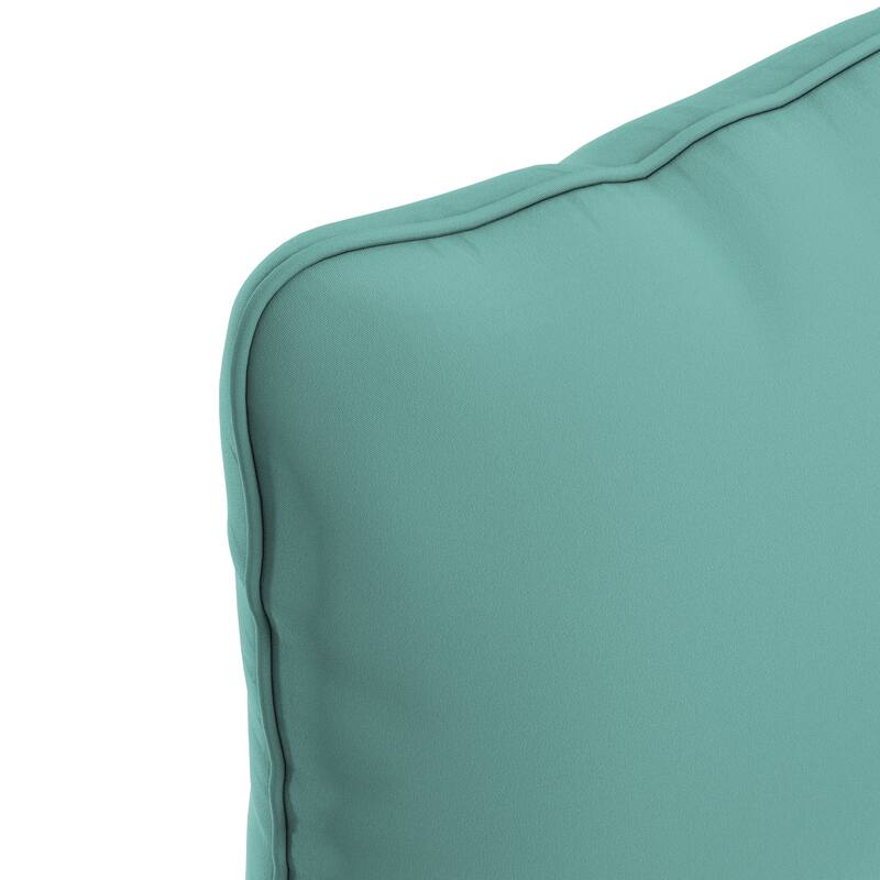 California Umbrella Outdoor Deep Seat Cushion Set, 24" x 48", Sunbrella Fabric, Densified Fiber Fill