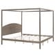 preview thumbnail 9 of 9, King Size Canopy Platform Kids Bed Frame with Headboard & Support Legs, Safety Guaranteed, Easy to Assemble, Brown Wash
