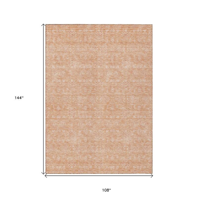 HomeRoots Floral Transitional Rectangle Outdoor Rug