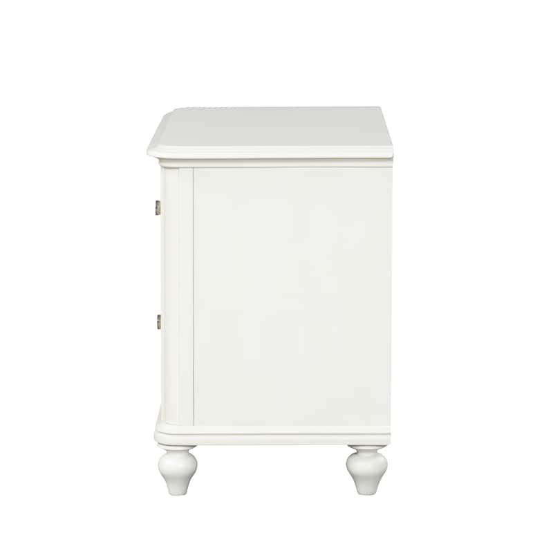 Furniture of America Skye 5-Piece Antique White Wood Queen Panel Bedroom Set