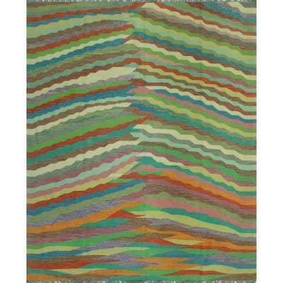 Winchester Flatweave Pernel Ivory/Blue Rug - 8'2" x 9'6"