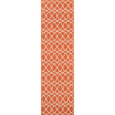 Momeni Baja Moroccan Tile Charcoal Indoor/Outdoor Area Rug - 8'6" x 13'
