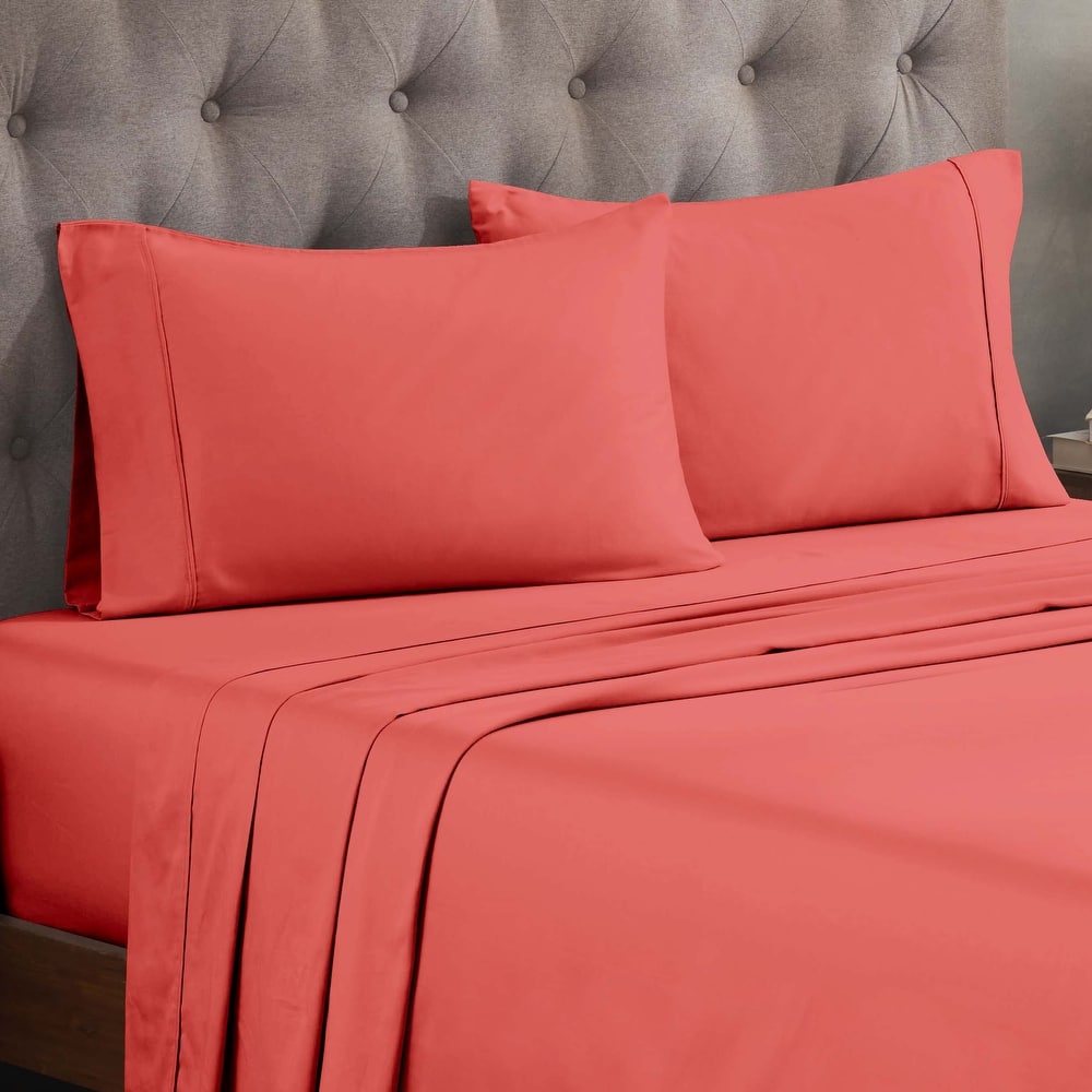 Superior Egyptian Cotton 300 Thread Count Solid Deep Pocket Sheet Set