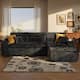 Option Right Chaise-Plush Black